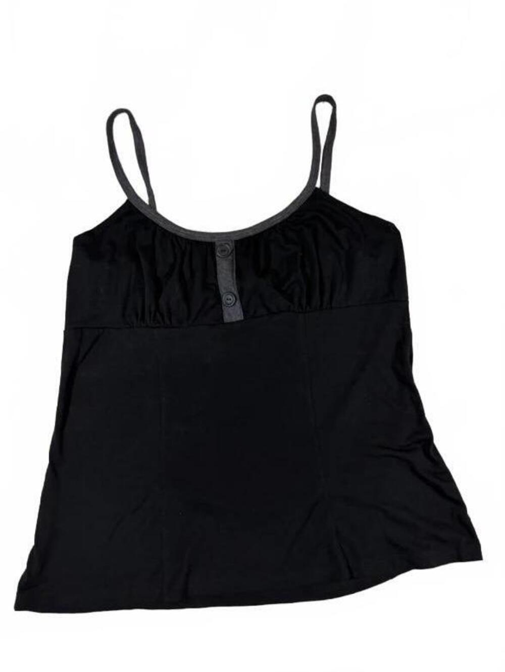 Vintage Y2K Talent USA Black Babydoll Tank Size 2X Measures Modern M